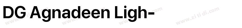 DG Agnadeen Ligh字体转换